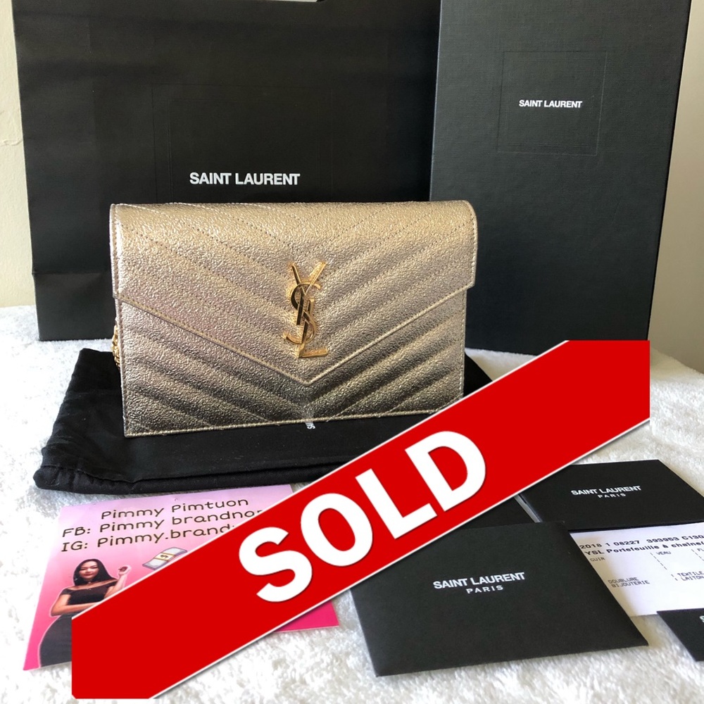 YSL Limited edition CHAIN WALLET - Picture 1 of 8